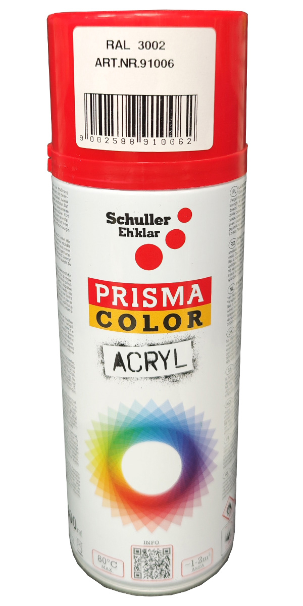 BARVNI SPREJ KARMIN RDEČA 91006 RAL.: 3002 400ML