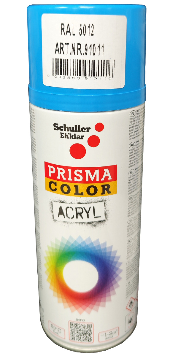 BARVNI SPREJ SVETLO MODRA 91011 RAL.: 5012 400 ML