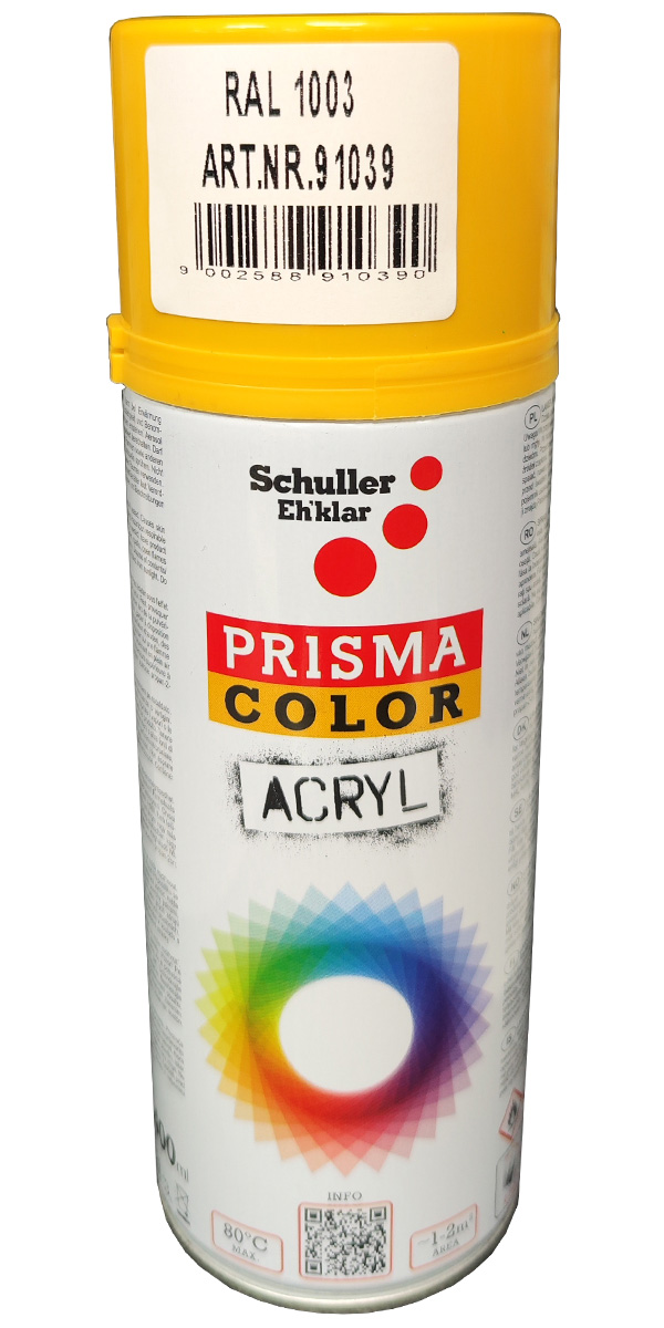 BARVNI SPREJ RUMENA 91039 RAL.: 1003 400ML