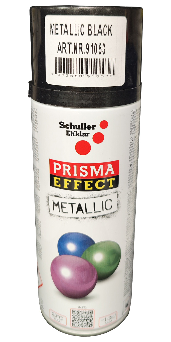 BARVNI SPREJ ČRNI 91053 AKRILNI METAL 400 ML
