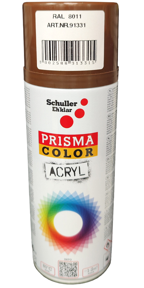 BARVNI SPREJ OREHOVO RJAVA 91331 AKRILNI RAL.:8011 400 ML