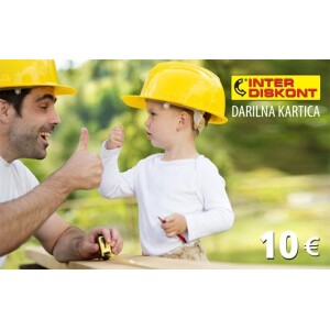 Darilna kartica 10 EUR – Idealno darilo za vse priložnosti.