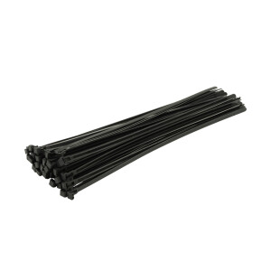 ELEKTRO VEZICE 7.6X200MM v črnem delnem setu s sistemom za večkratno odpiranje.