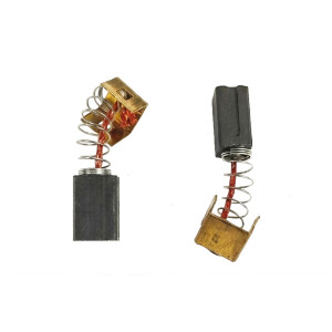 KRTAČKE ZA ELEKTROMOTOR 6,3X7,9X12MM iz visokokakovostnega grafita z bakreno pletenico in zanesljivo pritisno vzmetjo za ročno orodje.