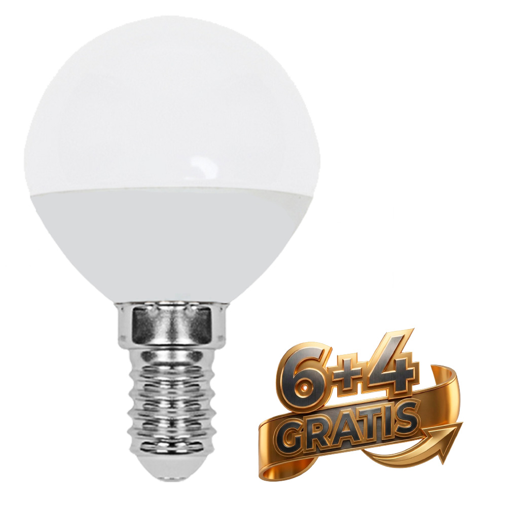 LED sijalka E14 3,7W 4000K P45 z dnevno belo svetlobo in svetlobnim tokom 320 lm.