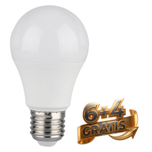 LED sijalka E27 8,5W 4000K z dnevno belo svetlobo 806 lm, paket 10 kosov.