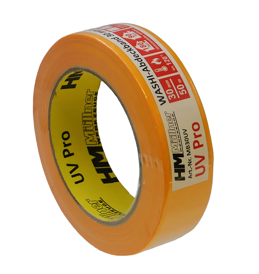 Lepilni trak 30mm 50m Washi za natančno pleskanje in lakiranje.