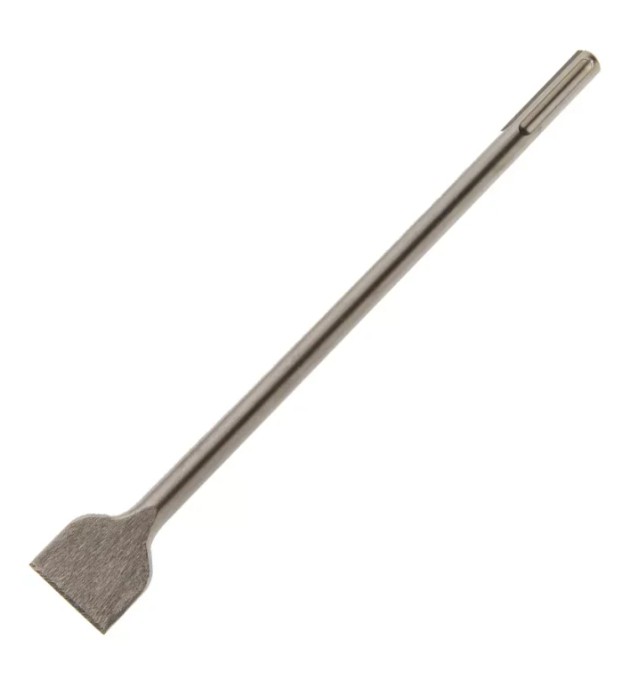 Dleto SDS Max ploščato 50x400mm - dolgo kovinsko dleto s širokim rezilom za rušilno kladivo.